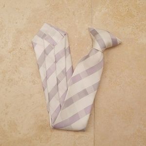 Striped Clip-On Tie